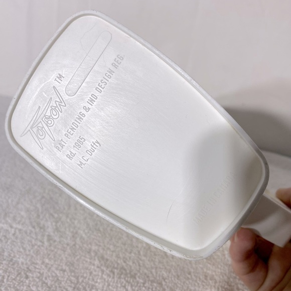 Vintage Totoon White Green Red Plastic Pitcher - Picture 3 of 14